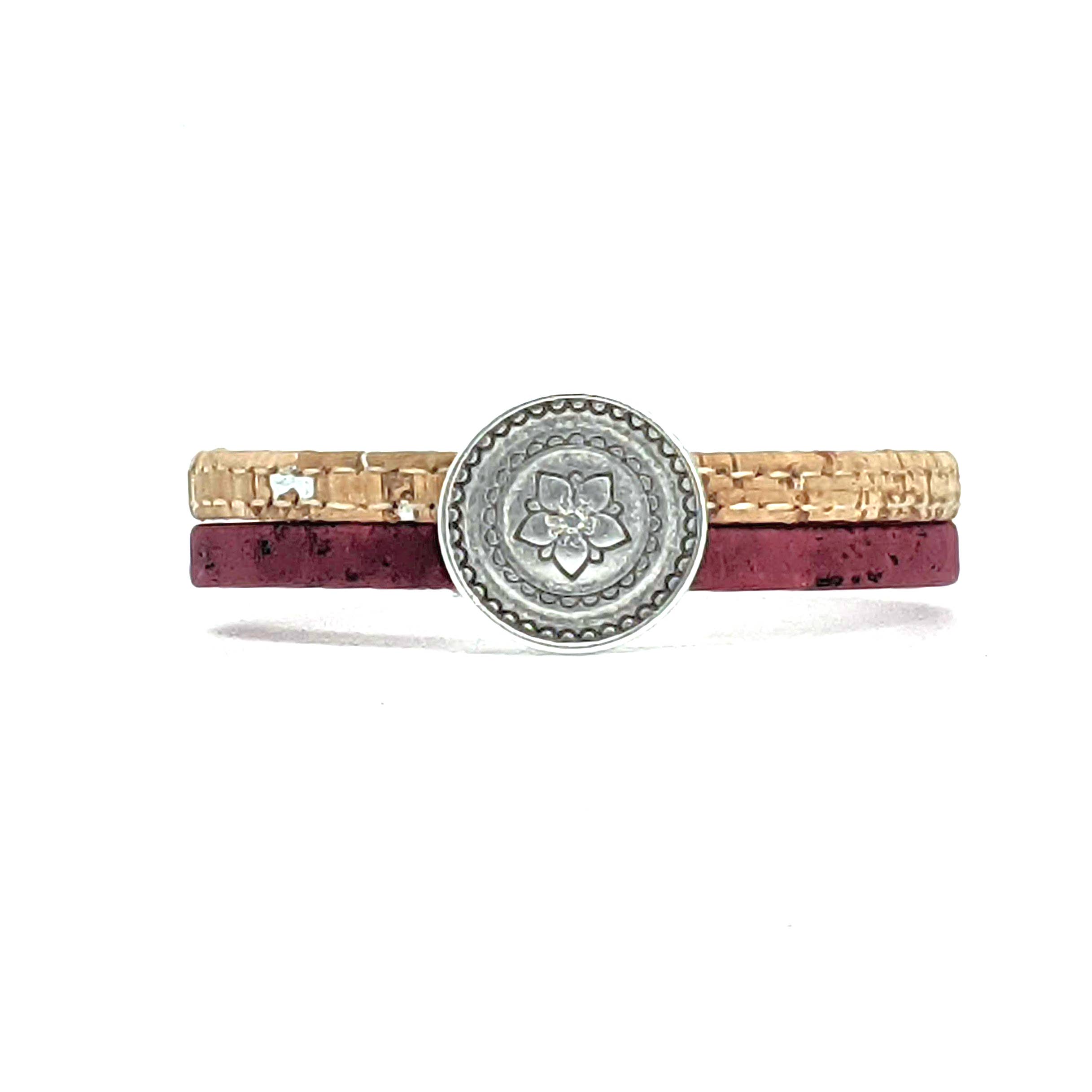 Elisabetta Studio - Wholesale Bangle Bracelet - Flower Circle - Classic Cork Bracelet0