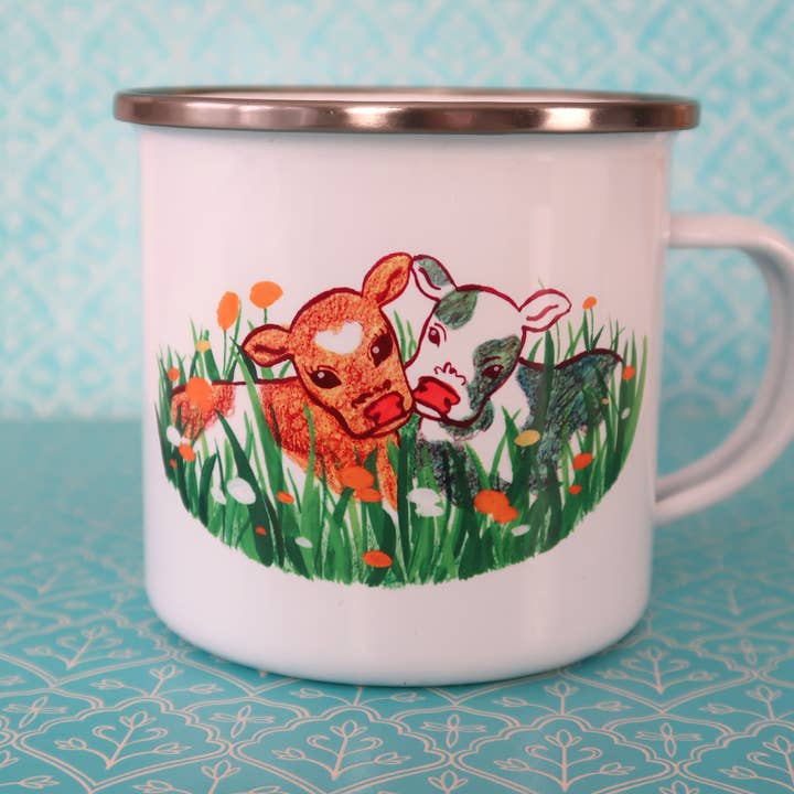 Kohållbar emaljmugg för wholesale av Pollygone Illustration