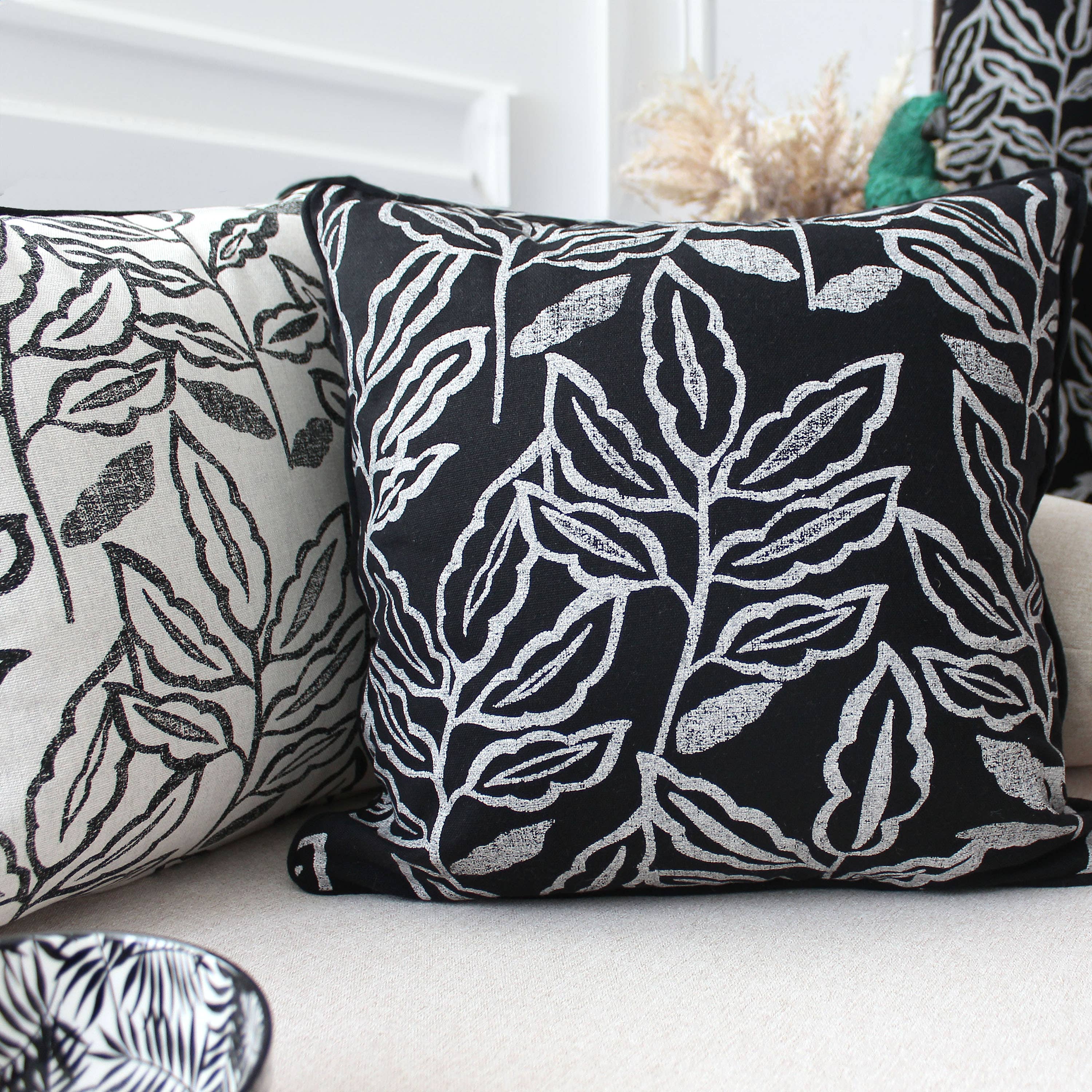 DECOSTARS - CmaDECO - Vendita all'ingrosso Cuscini per sedie - Cuscino sfoderabile, 40x40cm, motivo, cotone chambray18