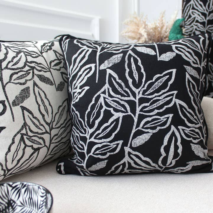 DECOSTARS - CmaDECO - Wholesale Chair Cushion - Removable cushion cover, 40x40cm, pattern, chambray cotton11