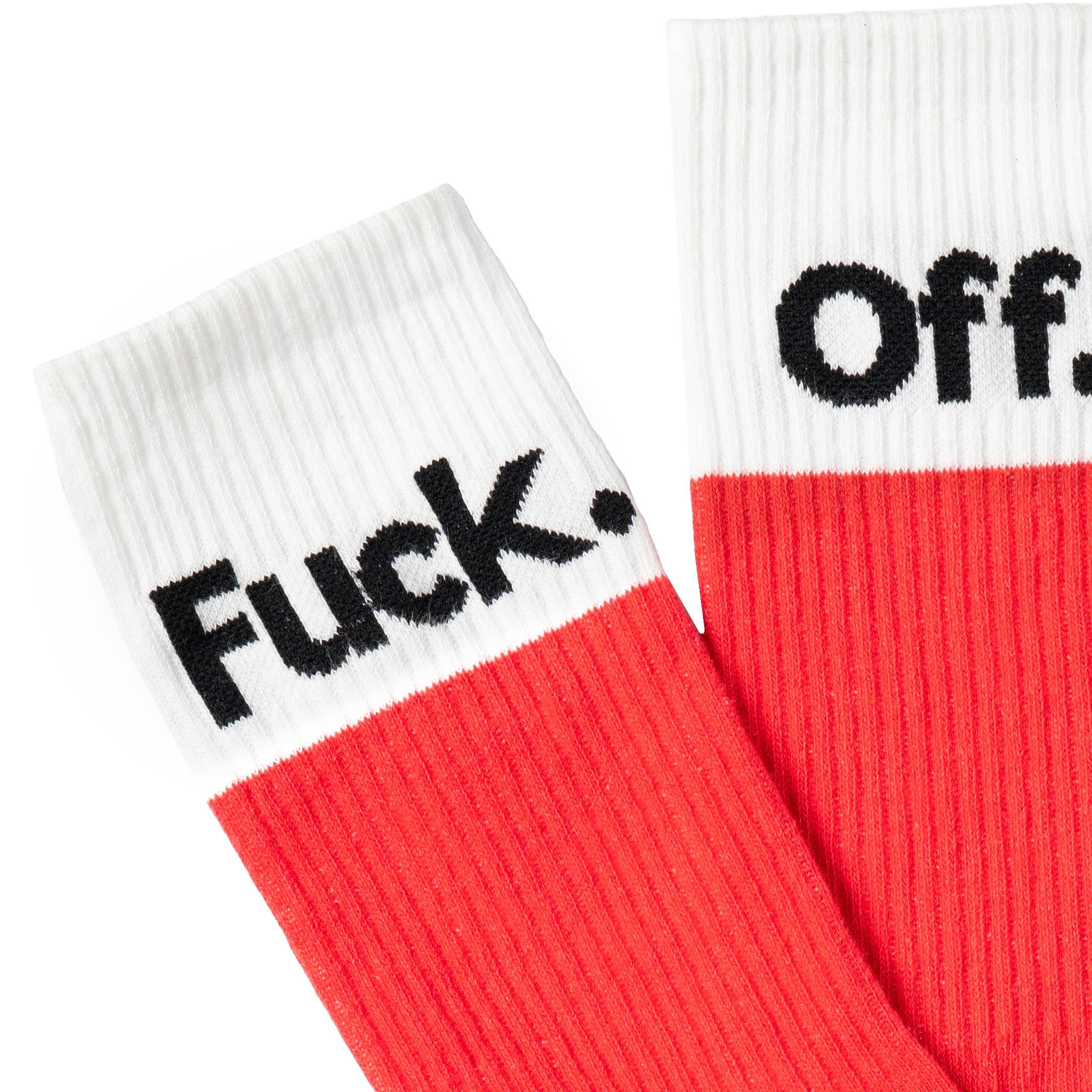 Fisura - Wholesale Socks - Unisex - Pair of Viva Magenta “Fuck Off” socks1