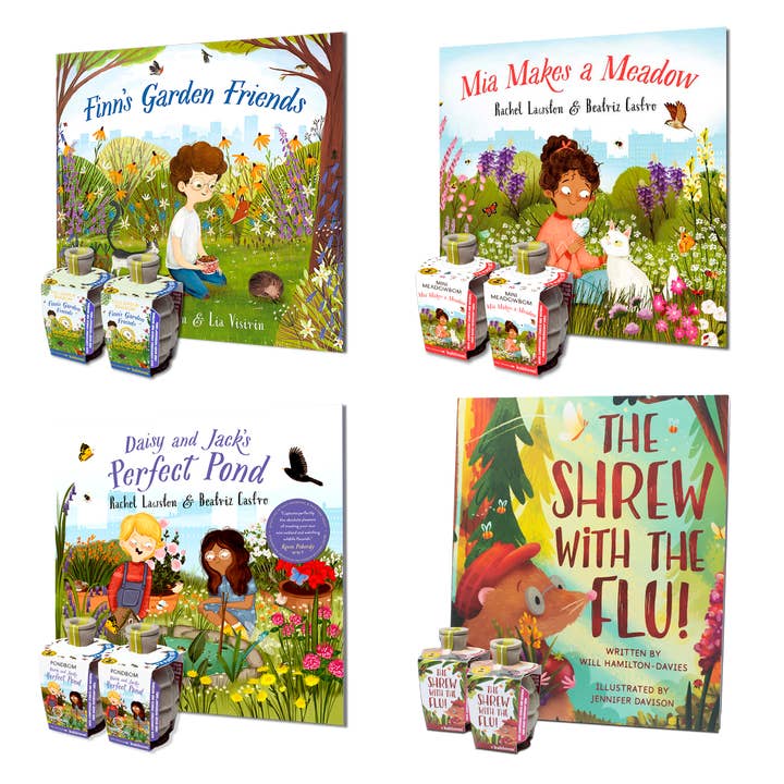 Children's Book & Seedbom Bundle Bee Wildflower Seeds Gifts for wholesale by Shroot: Kabloom Seedboms