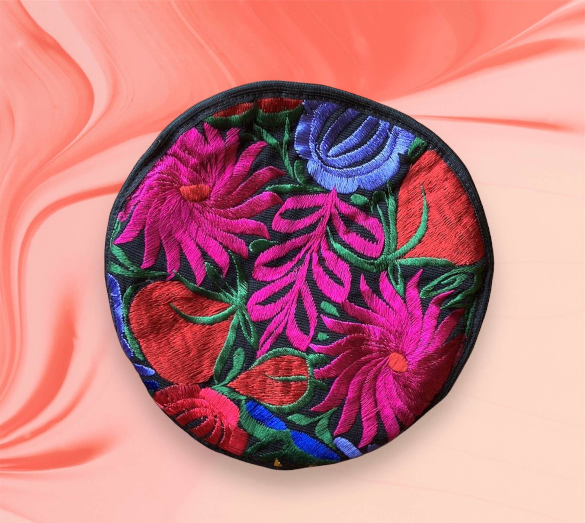 Pura Vida - Wholesale Keukengereedschap/gadget - Geborduurde tortillawarmer | Mexicaanse kleurrijke bloemen3