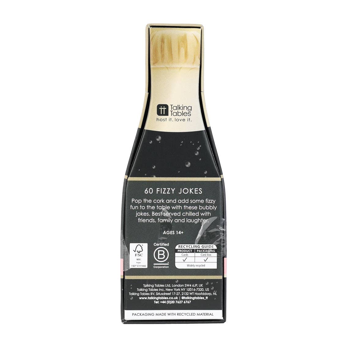 Talking Tables USA - Wholesale Card Game - Fizzy Jokes - Display| Christmas Novelty |3