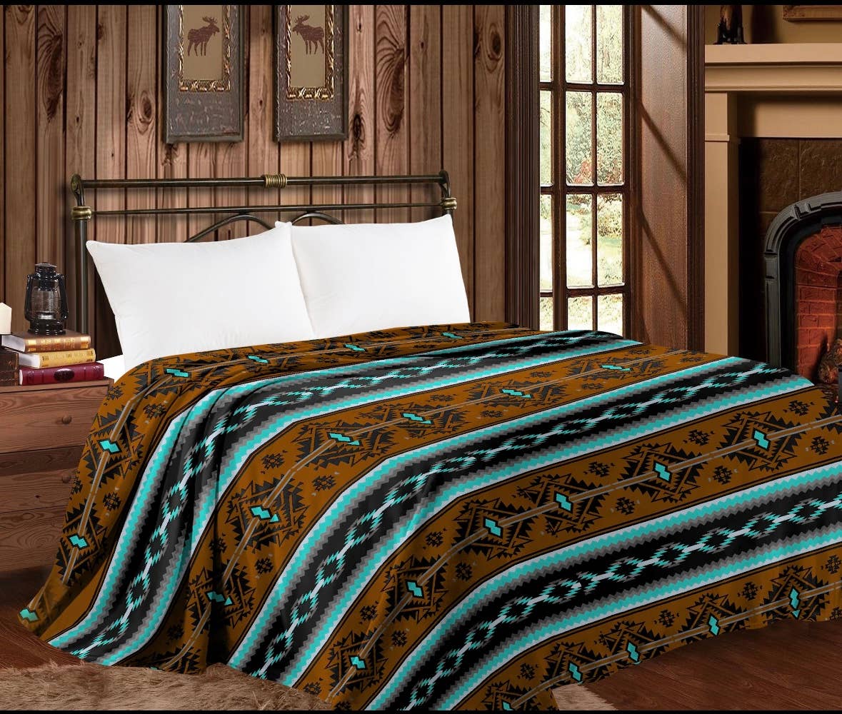 Western Linens - Wholesale Throw Blanket - Mia throw Blankets - Queen Collection 7