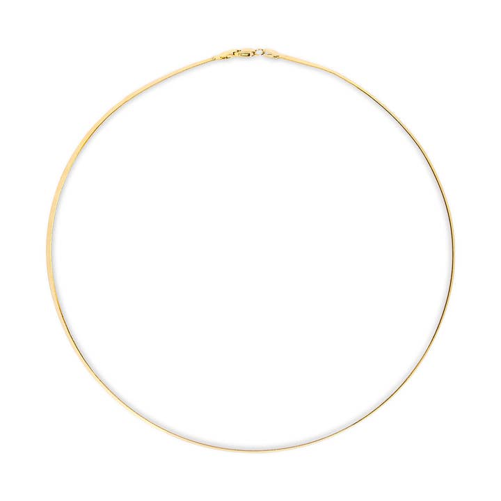Infinite Jewels - Vendita all'ingrosso Collane a catena e maglie - Collana a catena imperiale a spina di pesce solida in oro giallo 14K da 2,8 mm unisex - 46 cm2