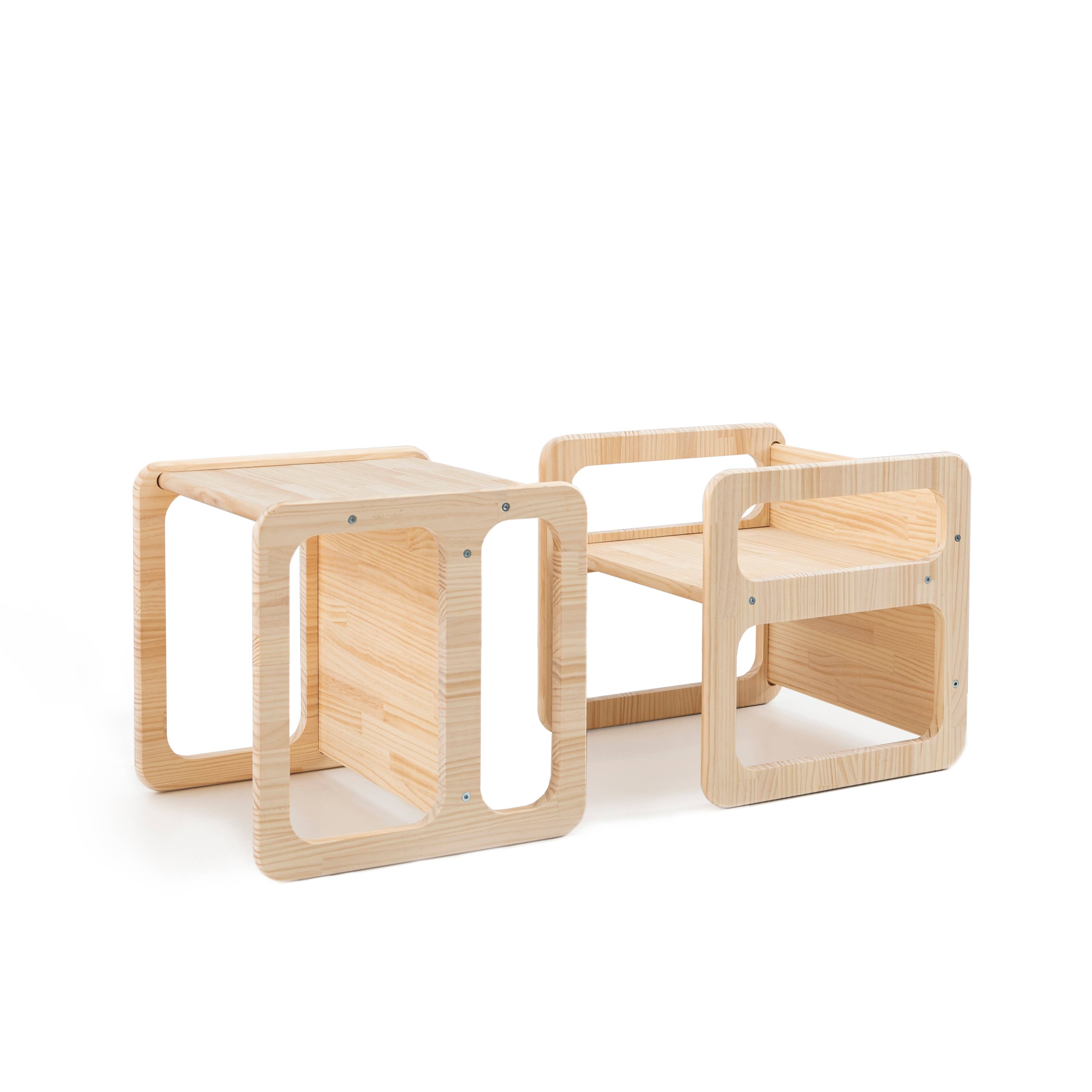 Really Nice Things - Wholesale Chair - Kids - Set of 2 natural pine wood chairs Montessori2