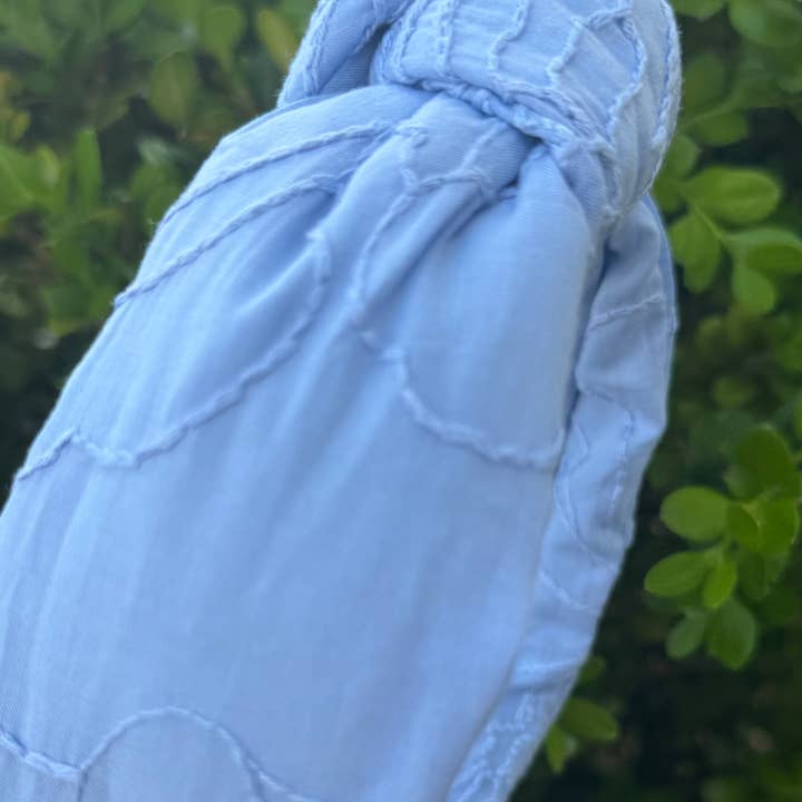 Lottie and Lucy - Wholesale Fashion Headband - Women's - Powder Blue embroidered headband2