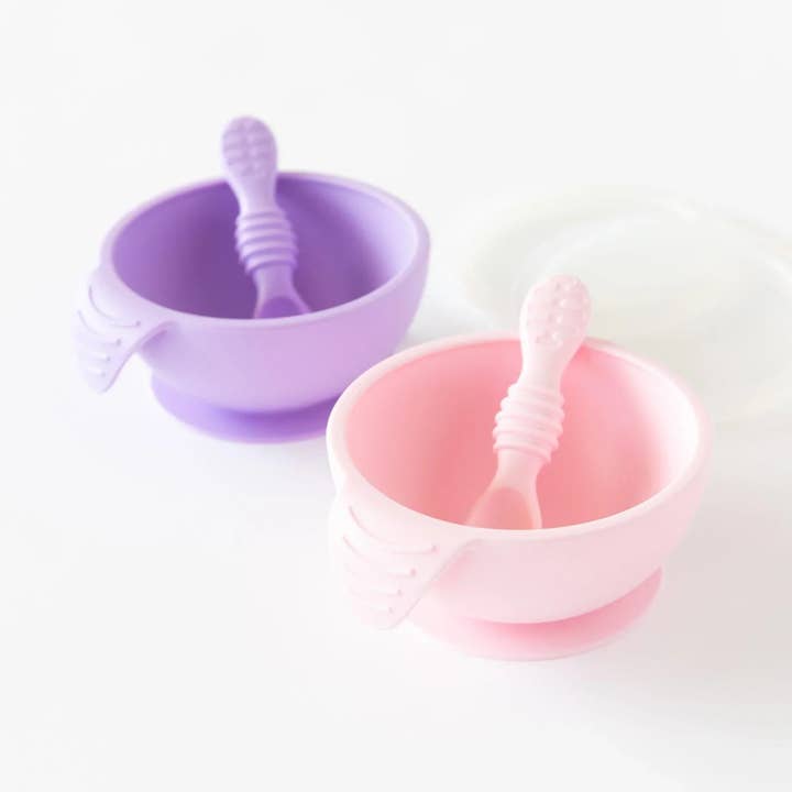 Bumkins - Wholesale Feeding Set - Baby - Silicone First Feeding Set: Pink