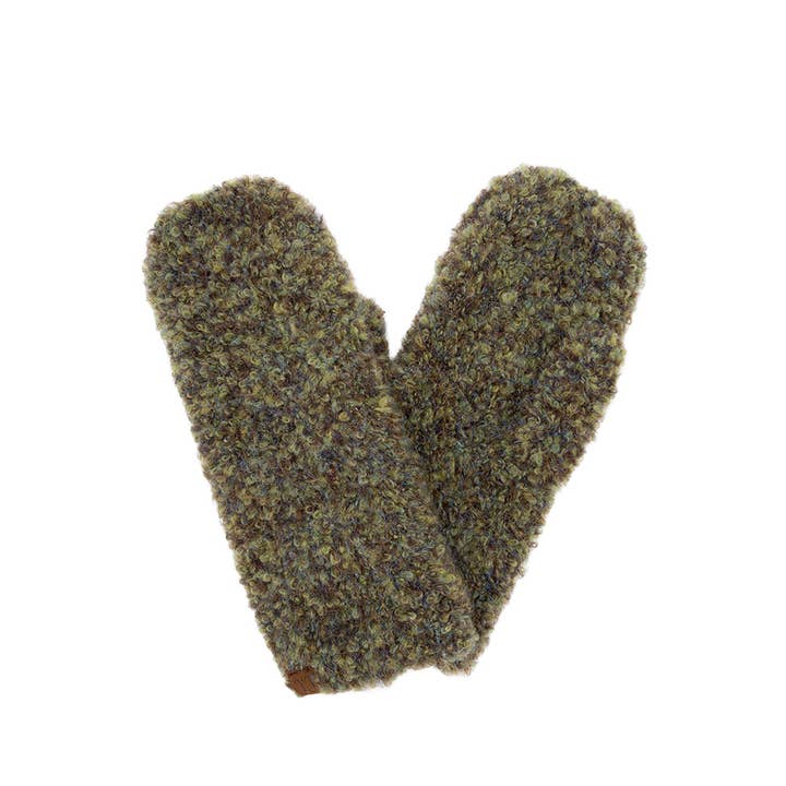 Hana - Wholesale Mittens - Women's - C.C Mixed Color Boucle Mittens2