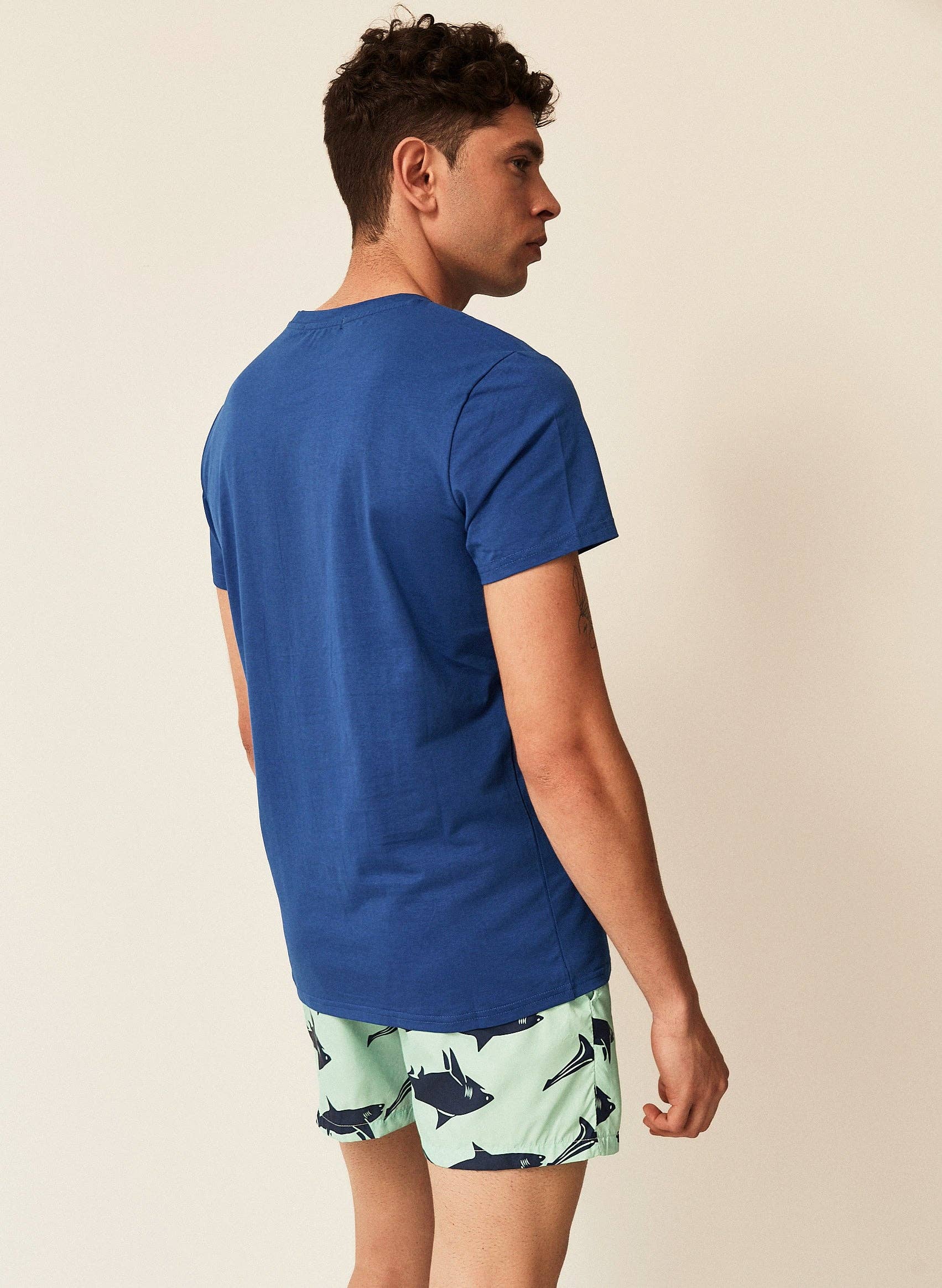 Double M - Wholesale T-Shirt - Men's - BLUE T-SHIRT2