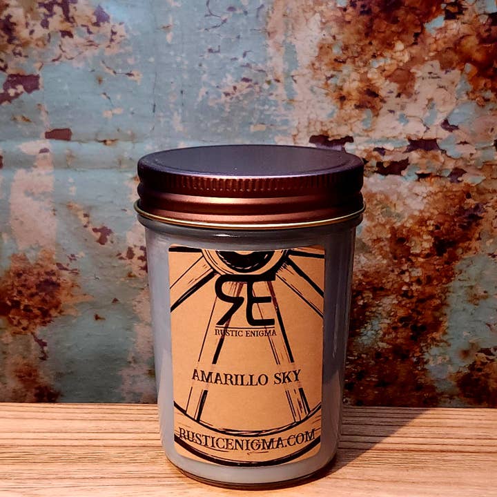 Amarillo Sky 8 oz Candle for wholesale by Rustic Enigma