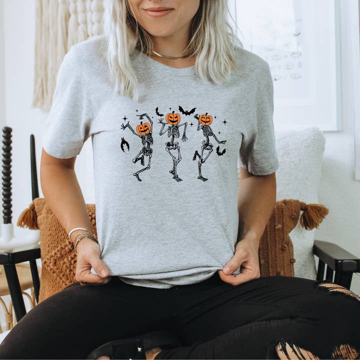 Dancing Skeleton TShirt - Unisex Fit for wholesale by 208 Tees