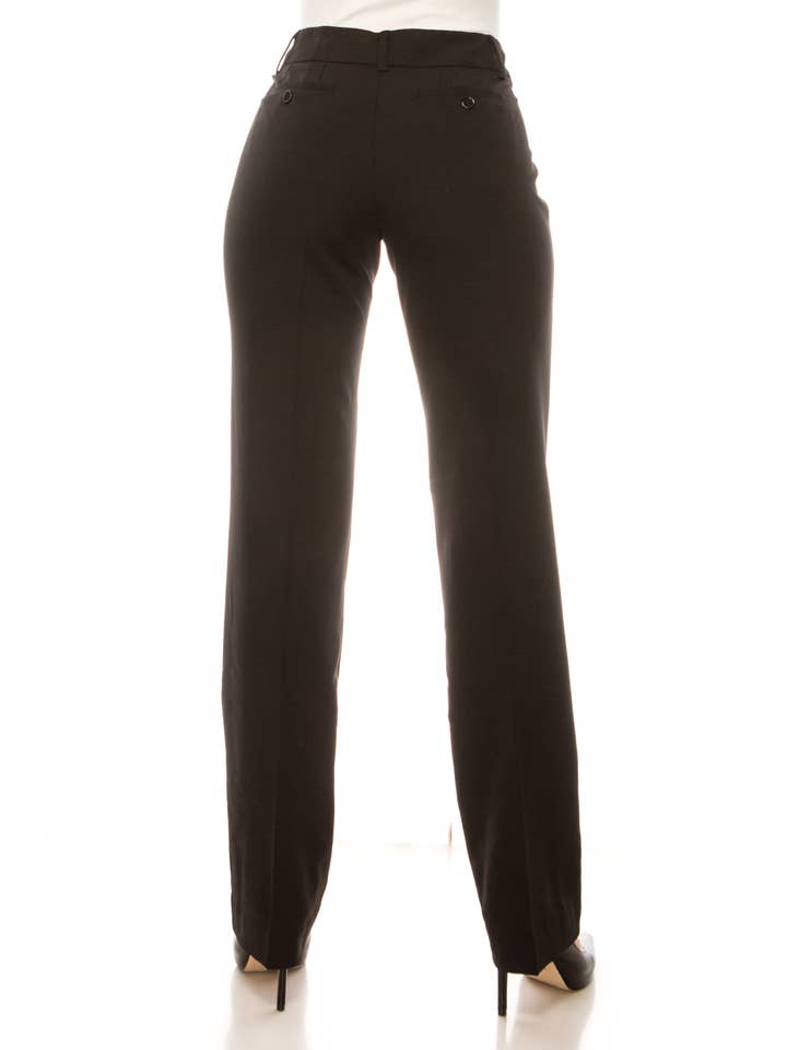 BLACK Zac & Rachel Straight Leg Zip Up Pants for wholesale on Faire2