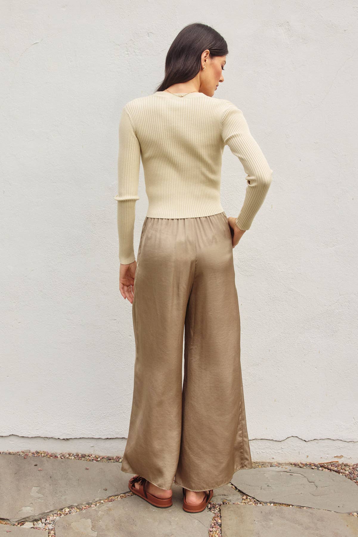 Dress Forum - Vendita all'ingrosso Pantalone - Donna - Pantaloni tirati a gamba larga Buttery (1)8