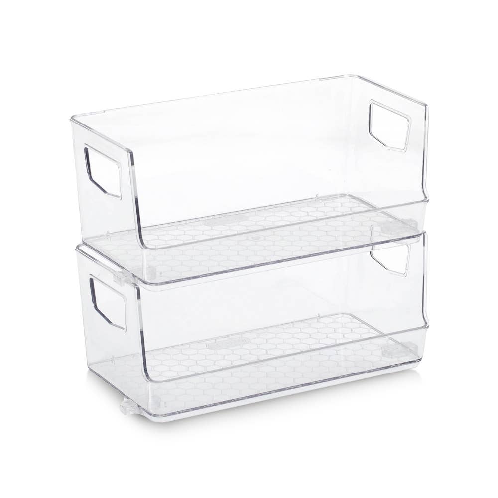 transparant Opbergboxenset, 2-delig, kunststof voor groothandel op Faire