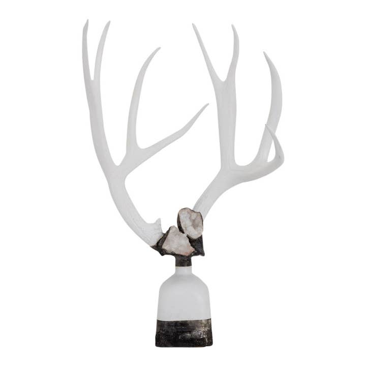 Double Large Geode Antler Bottle for wholesale by Jamie Dietrich Designs