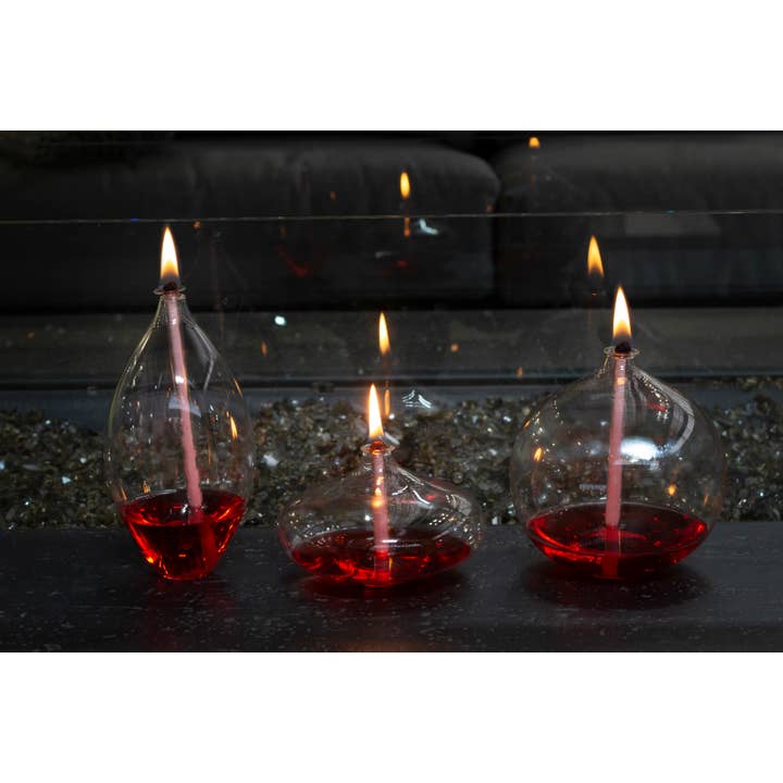 Bergs International – wholesale Novelty candle – Eden Lamp Set Transparent12