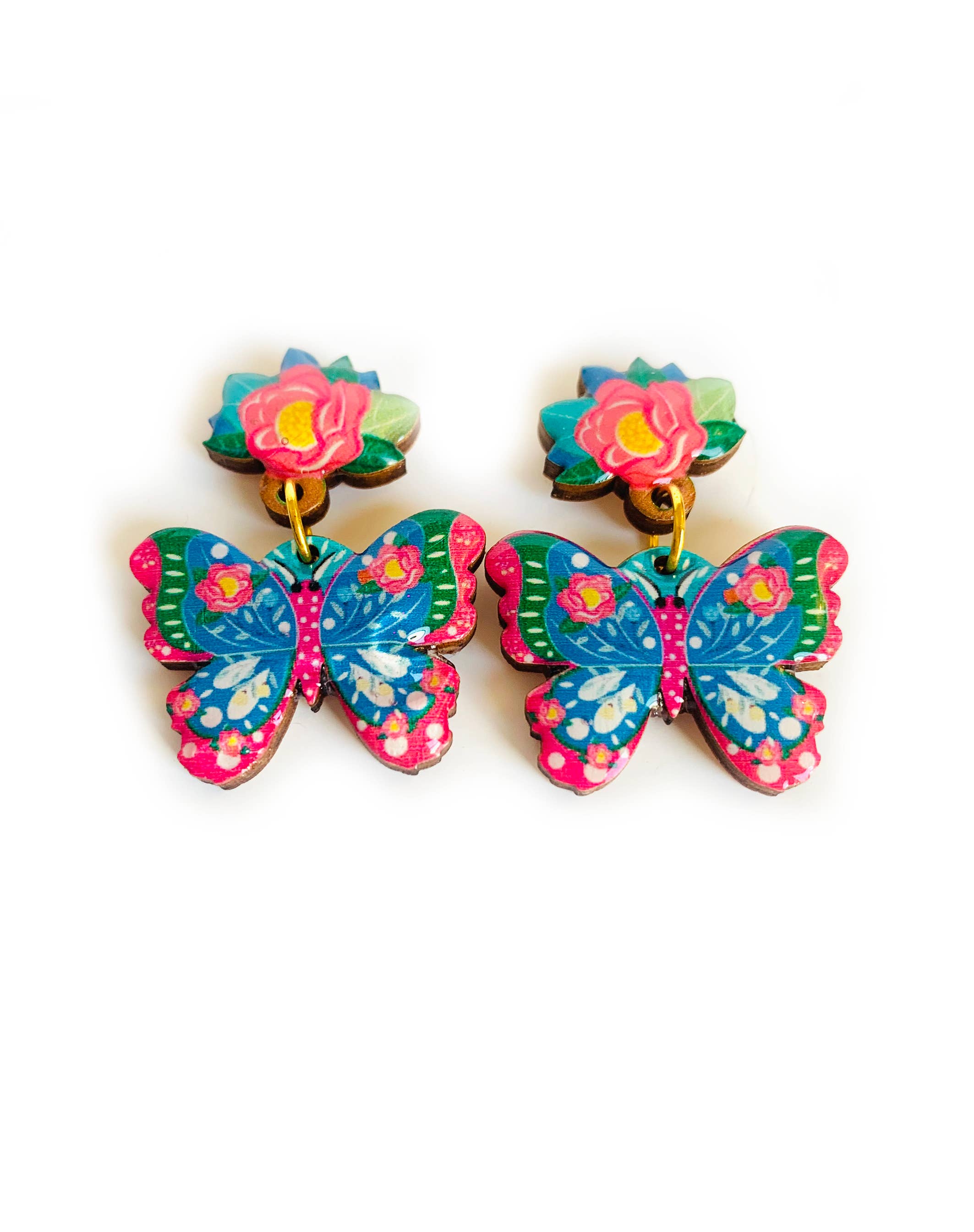 Rosie Rose Parker - Wholesale Dangle Earrings - big butterfly earrings summer bold earring statement 8