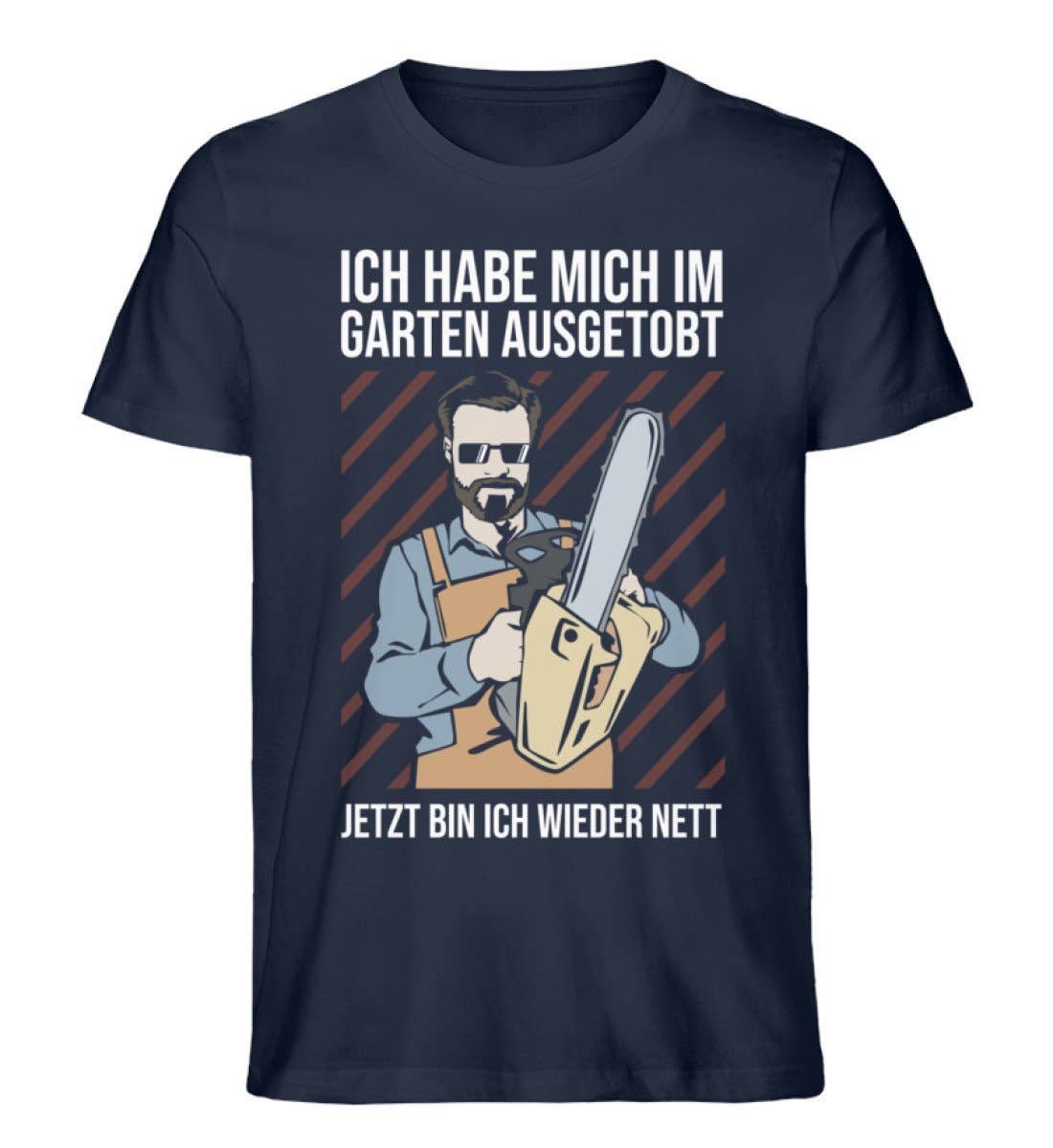 GARTENFAN - Wholesale Screen Printed T-Shirt - Men's - Off steam in the garden - men's premium organic shirt5