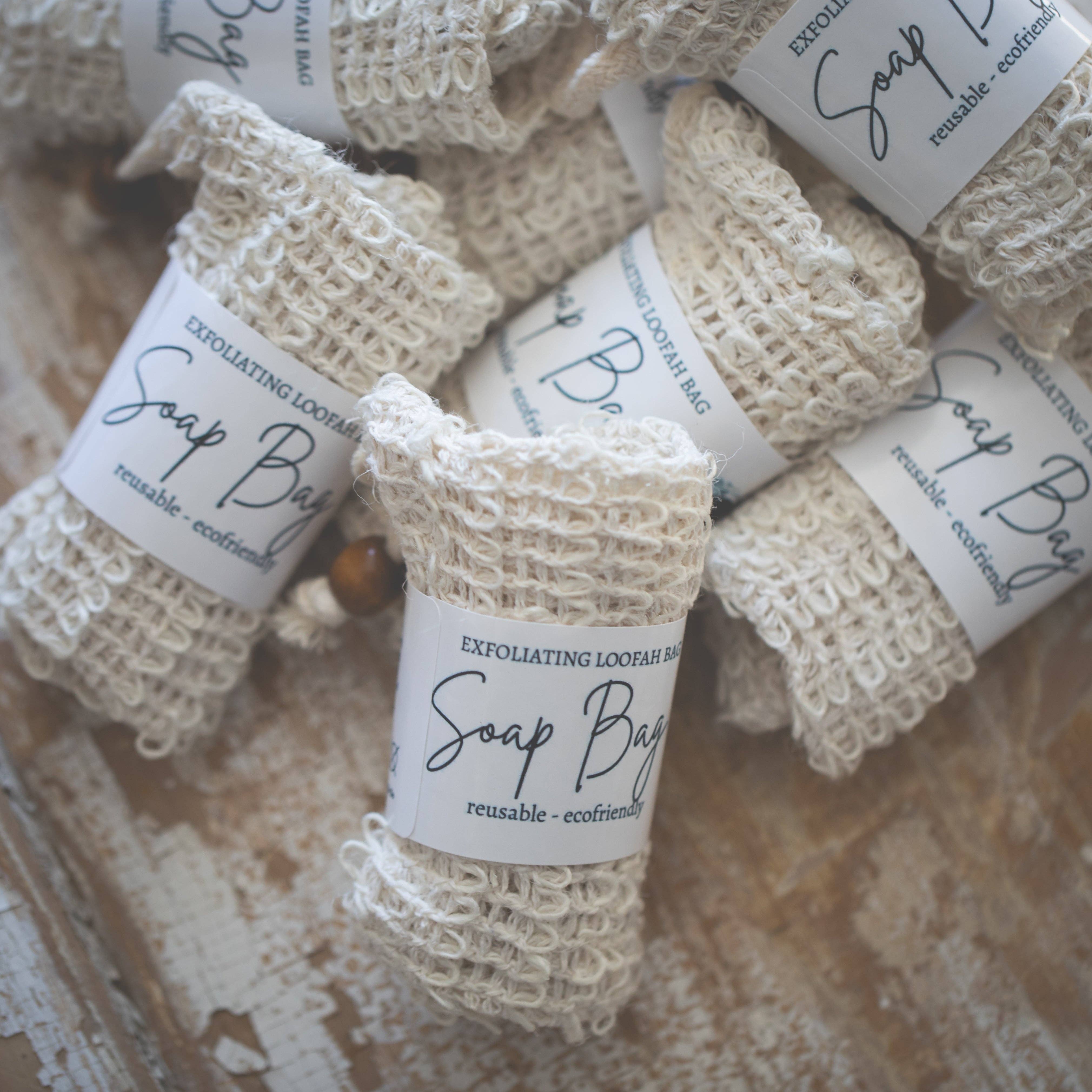 The Broken Circle Soap Co - Vente Luffa - Sac à savon Loofah1