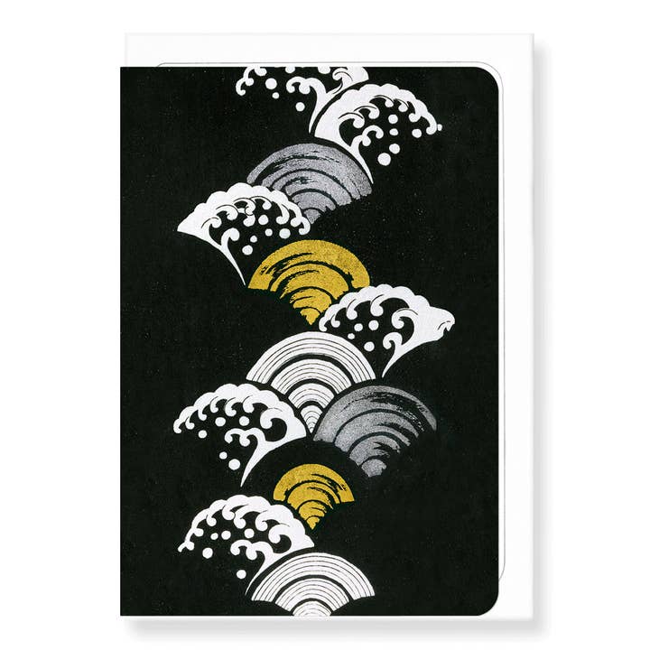 A LINE OF WAVES: Japanese Greeting Card for wholesale by Ezen Trade