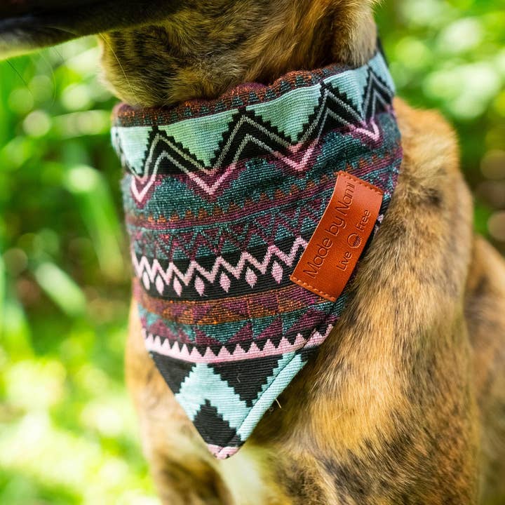 Boho Dog Bandana Purple for wholesale by Made By Nami