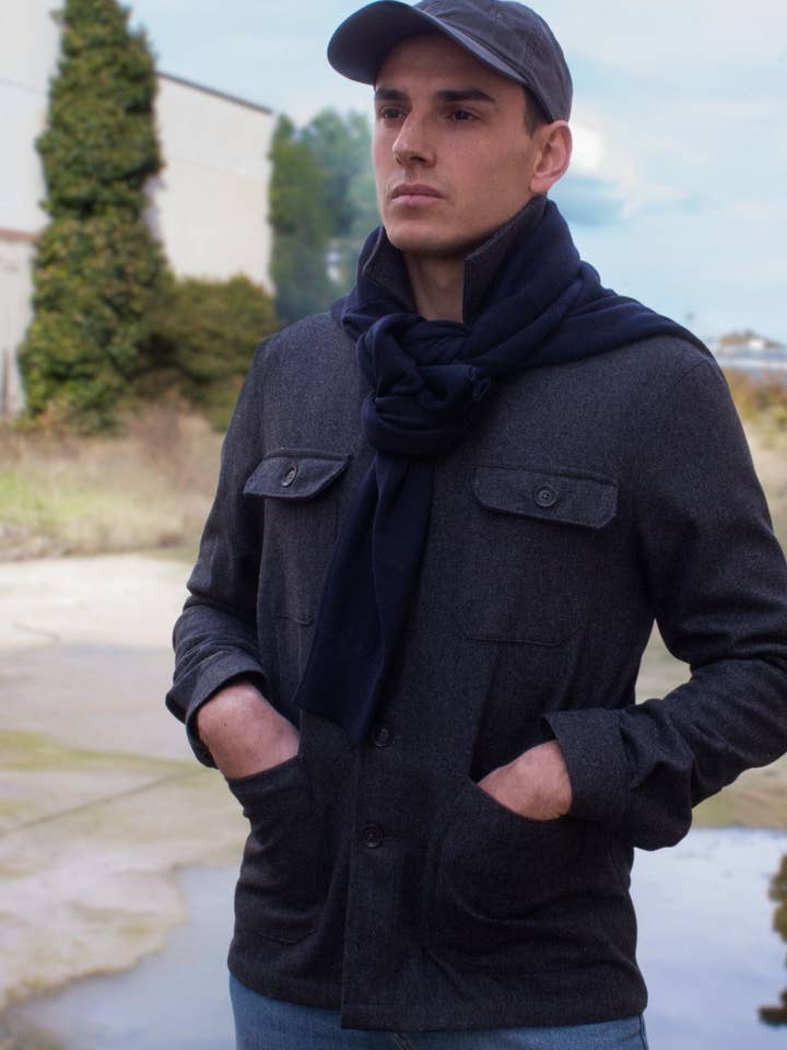 Sobrecamisa espiga con lana gris para venta al por mayor de Patadegayo