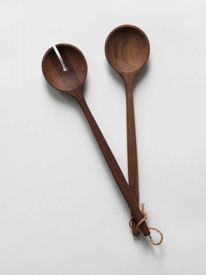 Set de couverts à salade en noyer Levi's pour la vente par Tell Me More