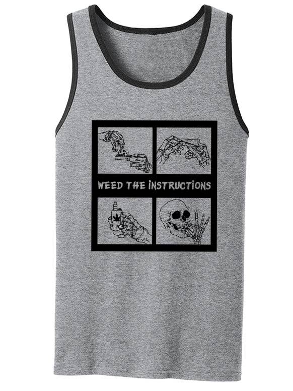 Nuovo serbatoio «Weed the Instruction» per la vendita all'ingrosso da parte di TatDaddy Clothing Co.