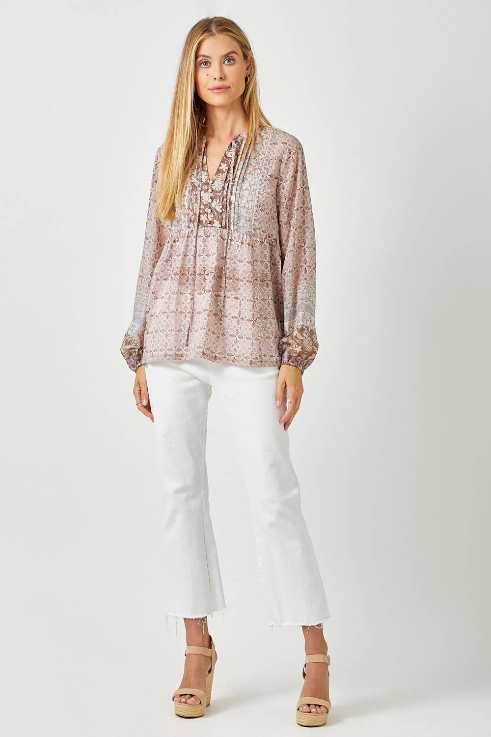 Mystree - Wholesale Blouse - Women's - 60521 Printed Peasant Blouse14