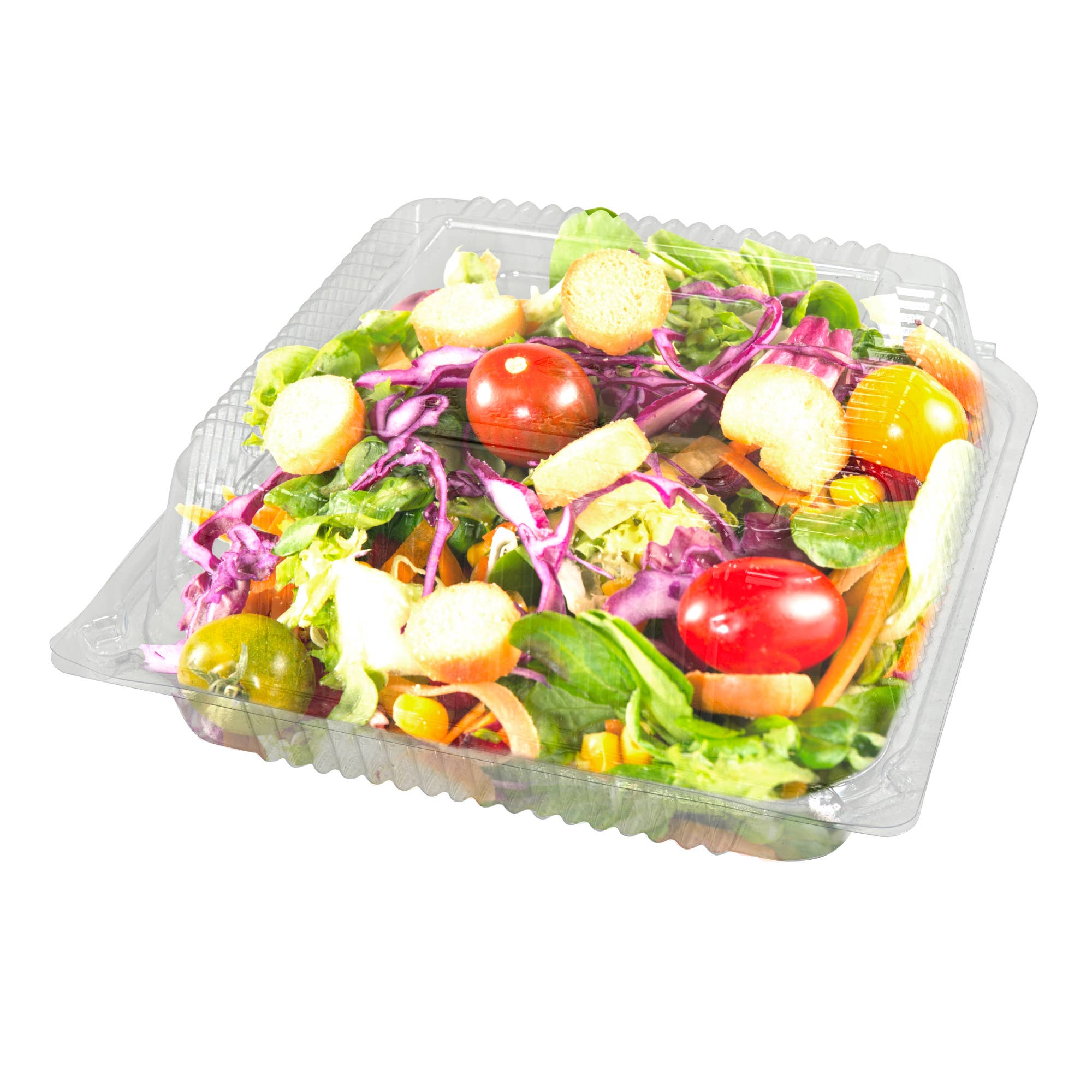 Portofino International Trading, USA - Wholesale Food Storage Container - Plastic Hinged Container 60pc/bag - Clear3