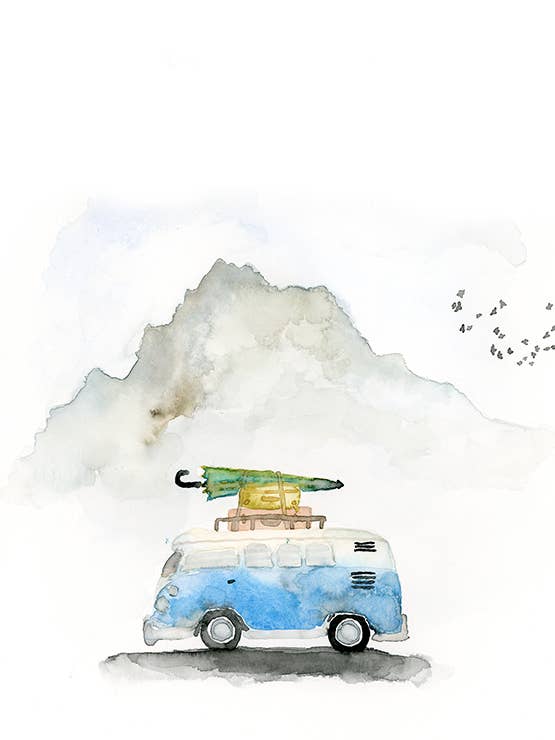 11" x 14" Wanderlust Kunstdruck für den Großhandel von Easy Sunday Club