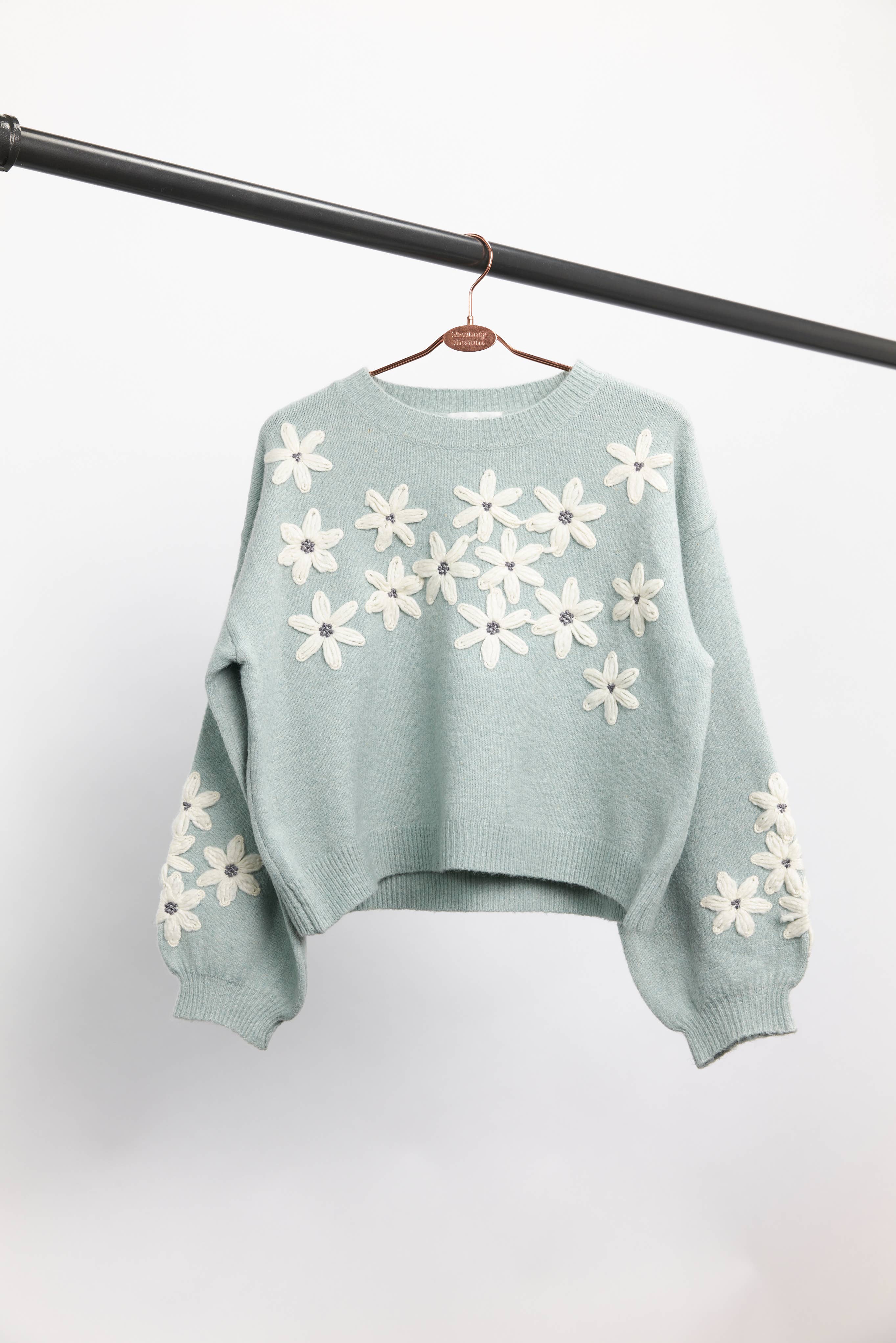 Newbury Kustom - Vente Pull en maille – femme - 11328-Pull en maille avec appliqué floral8