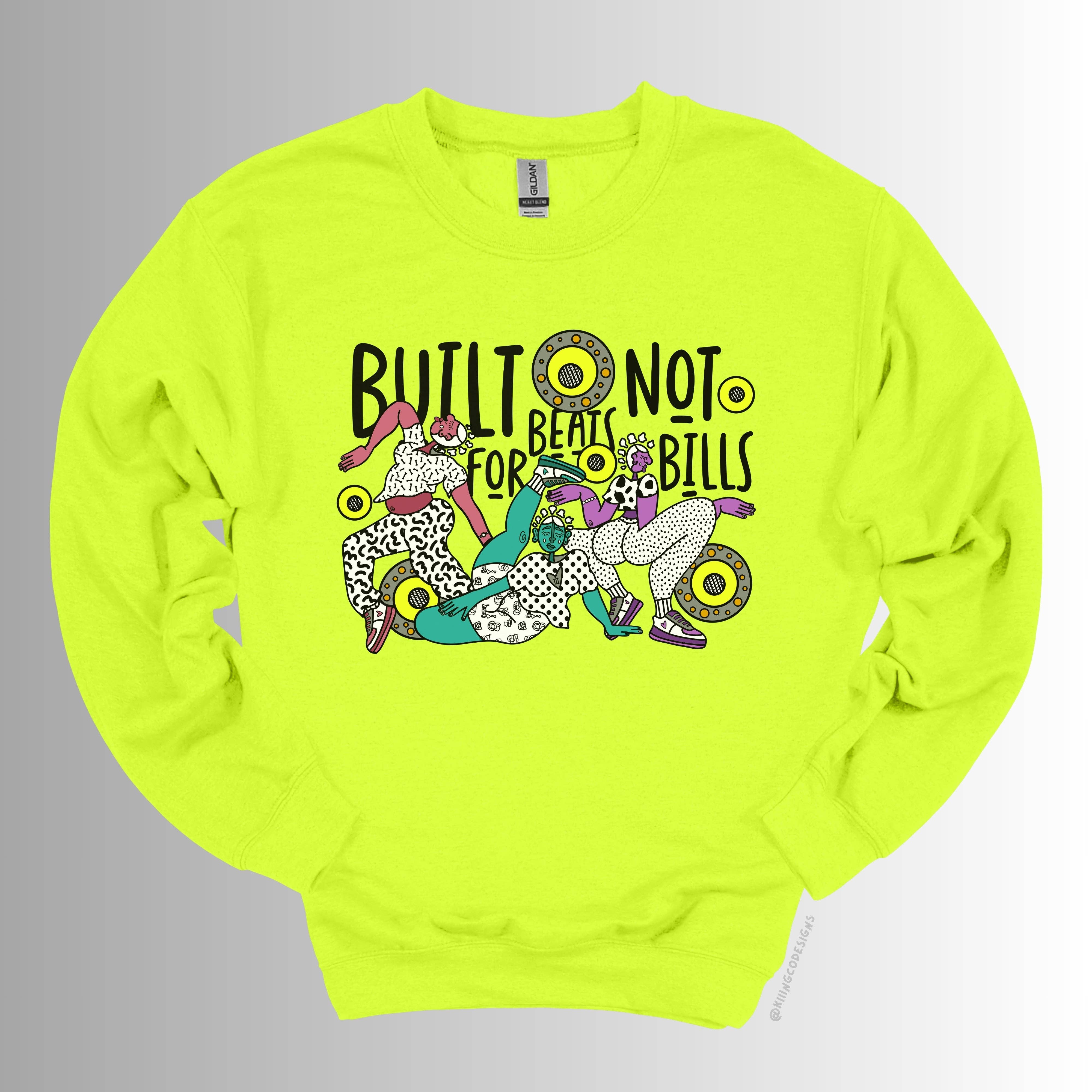 Kiiing & Co. Designs - Wholesale Graphic Sweatshirt - Unisex - Build For Beats Sweatshirt1