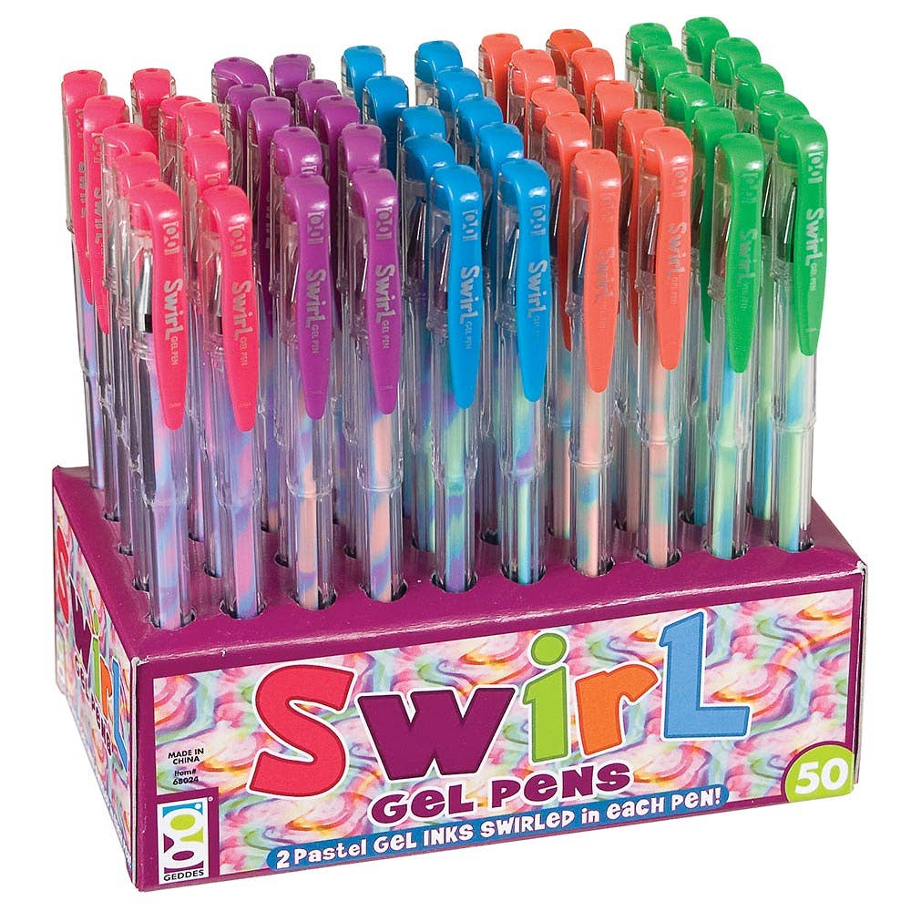 Geddes - Wholesale Pen - Swirl Gel Pen 50/ds1