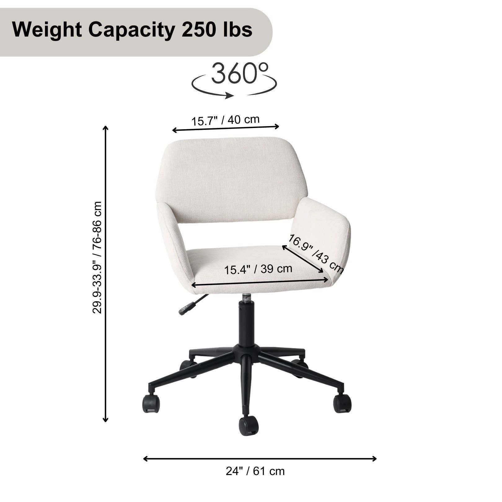 HOMYCASA DESIGN INC - Wholesale Chair - Modern Upholstered Suede Office Chair with Adjustable Height6