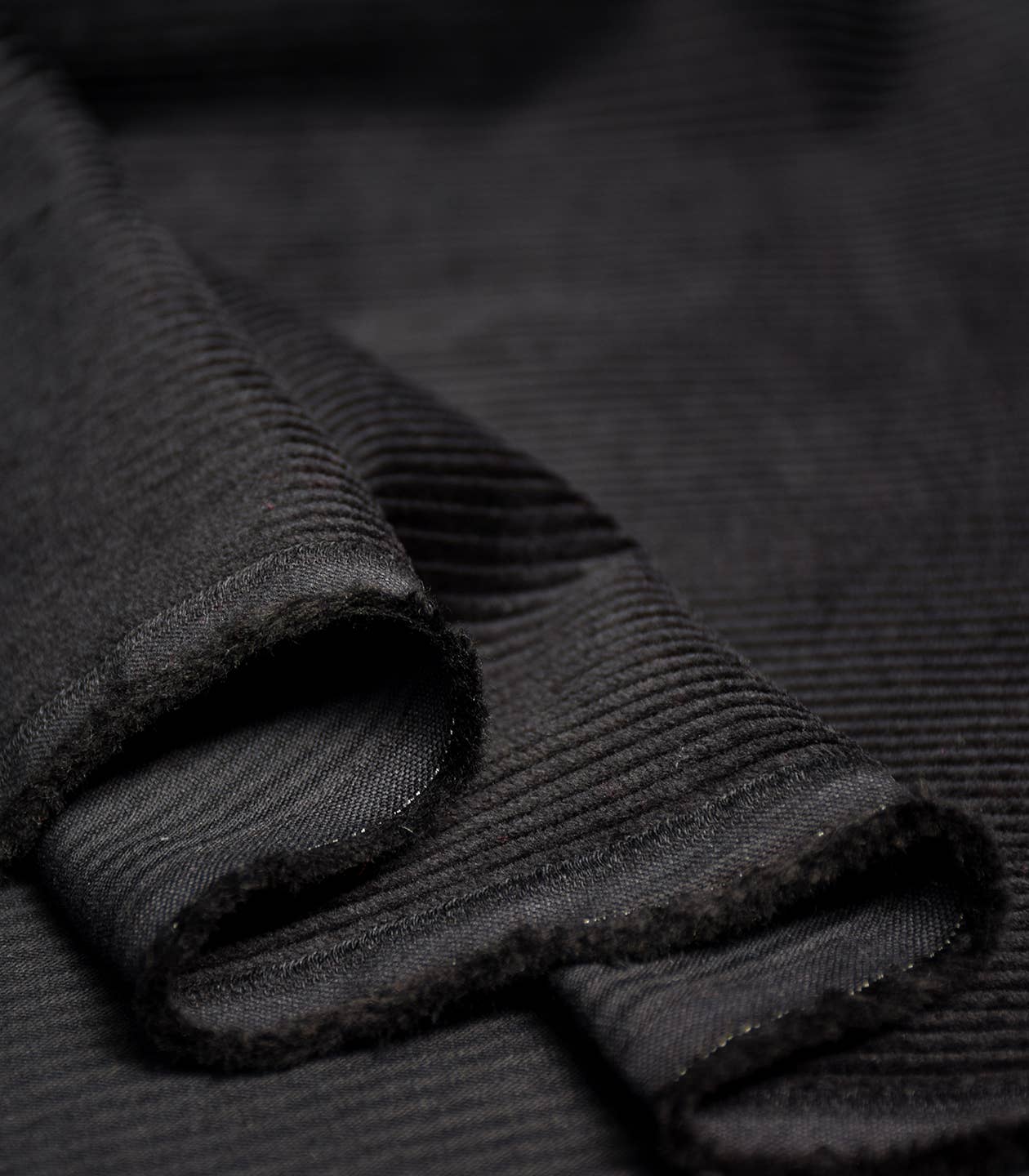 COUSETTE - Wholesale Fabric - Soft Velvet Fabric - Black1