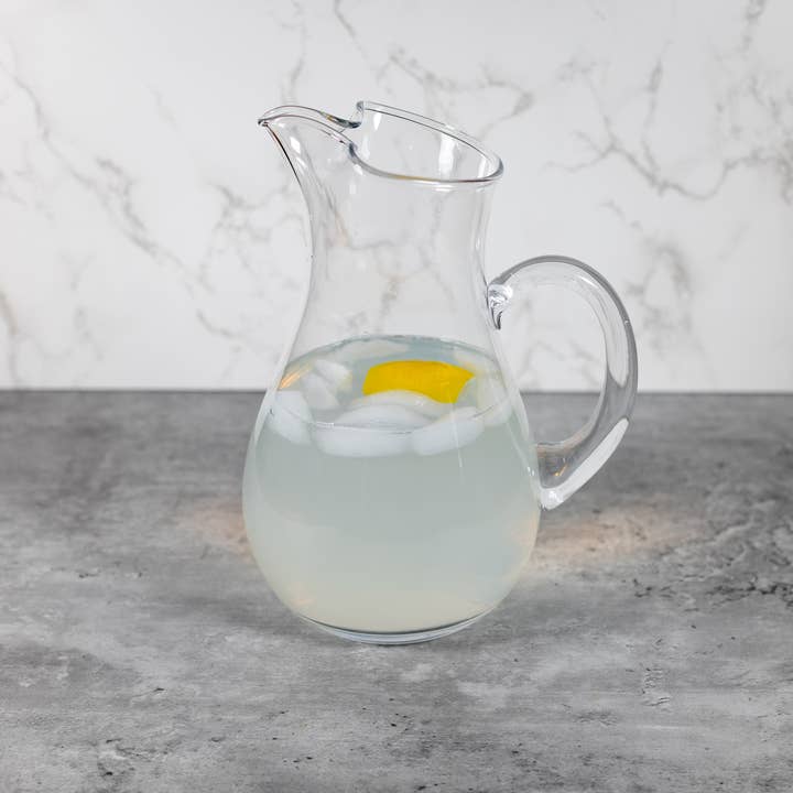 Badash - Wholesale Pitcher - Zeus Mouth Blown Glass Ice Tea, Martini or Water Pitcher