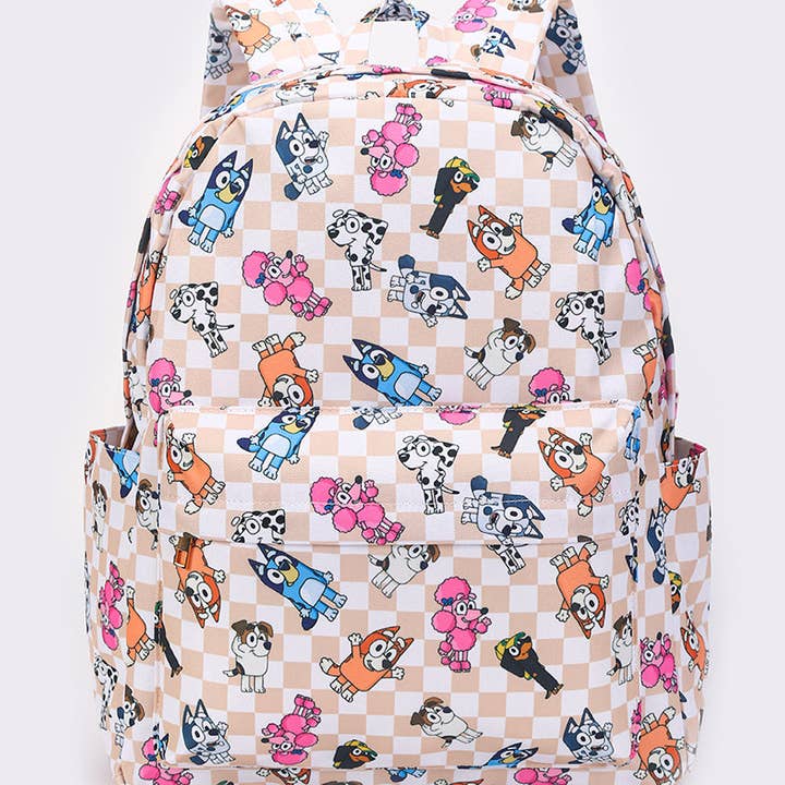 sassy kids palace - Wholesale Backpack - Kids - Kids Checkered Character Backpack