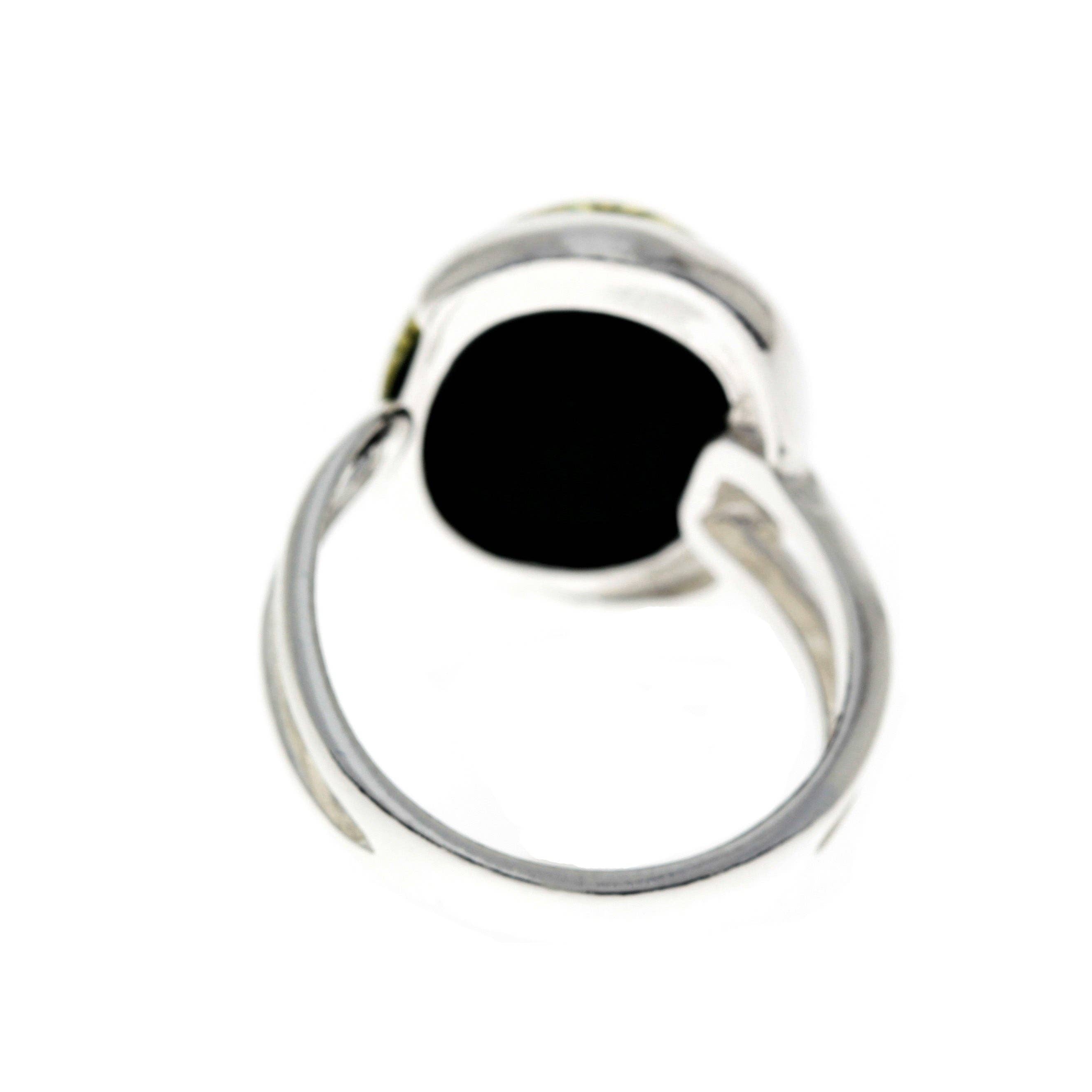 SilverAmber Jewellery - Wholesale Cocktail/gelegenheidsring - Verstelbare ring van 925 sterling zilver met Baltisch barnsteen - GL4649