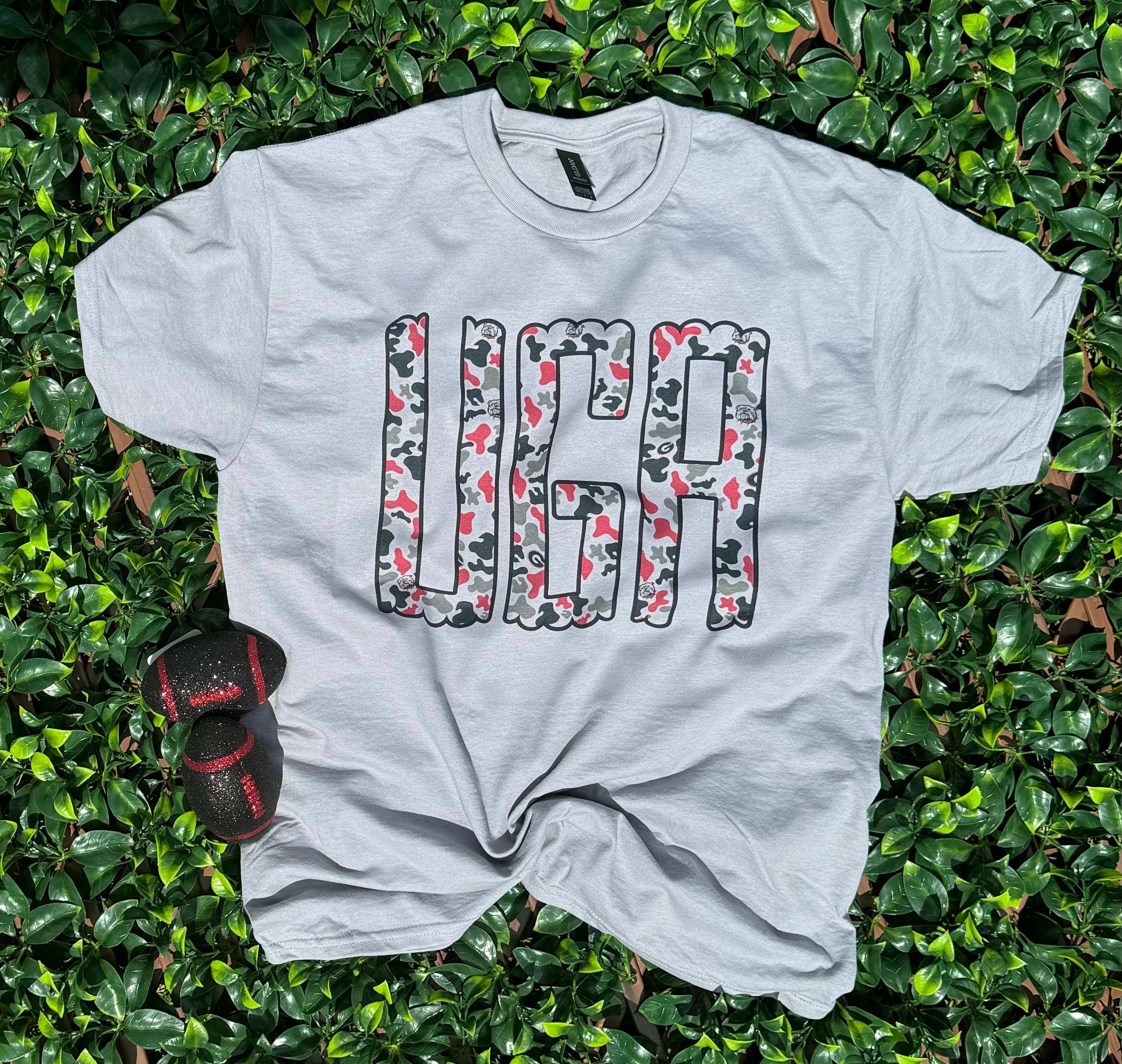 Southern Designs & Home Decor - Wholesale Screen Printed T-Shirt - Unisex - Camo UGA shirt0