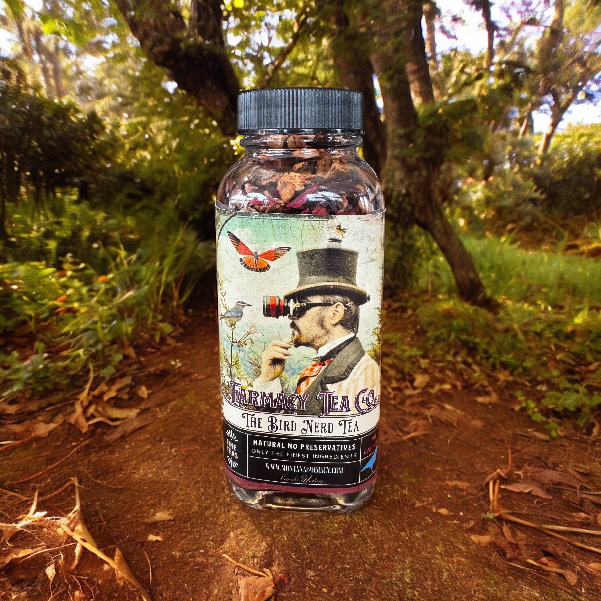 Montana Farmacy - Vendita all'ingrosso Tè sfusi - Nerd degli uccelli Birdwatching Tè All'aperto delizioso barattolo di vetro9