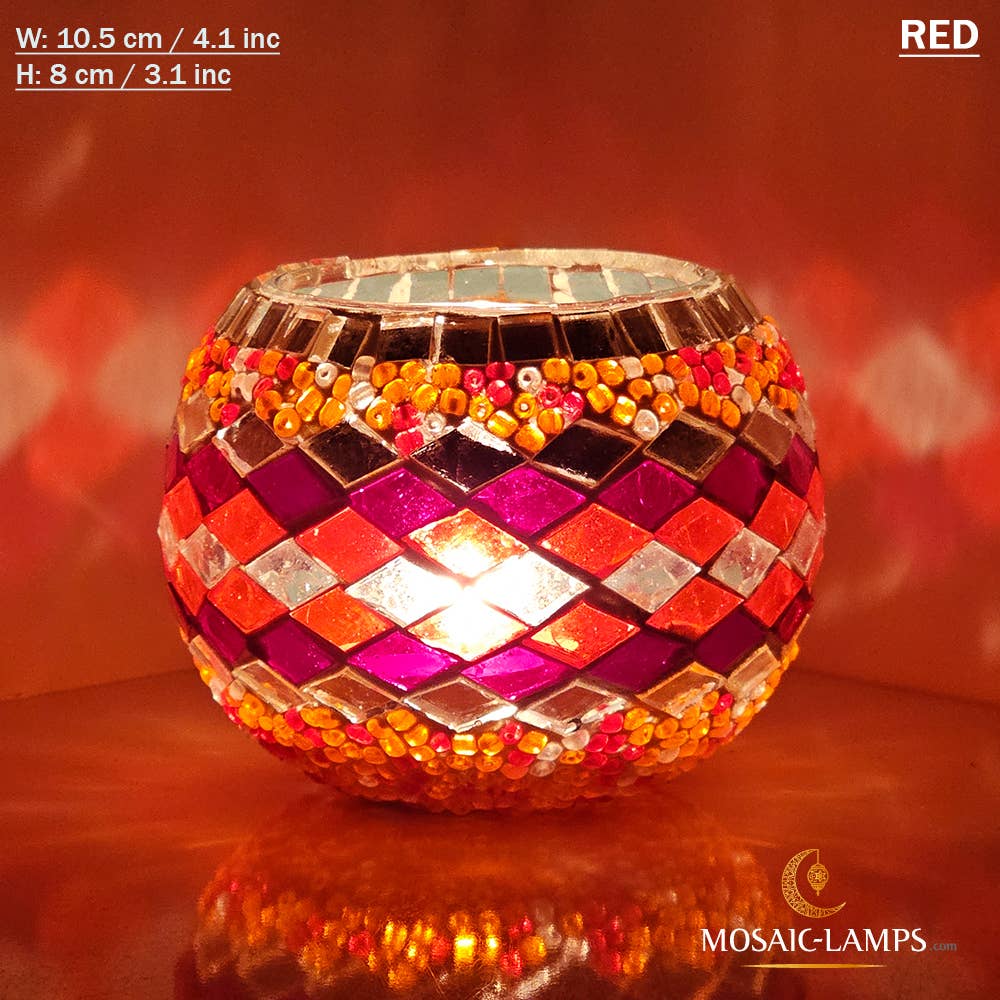 Mosaic Lamps - Wholesale Candle Holder - Turks Color, Turkish Mosaic Candle Holders, Votive Candle26