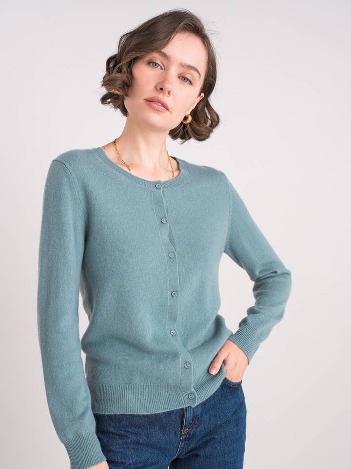 100% cashmere cardigan for wholesale by jw.atelier