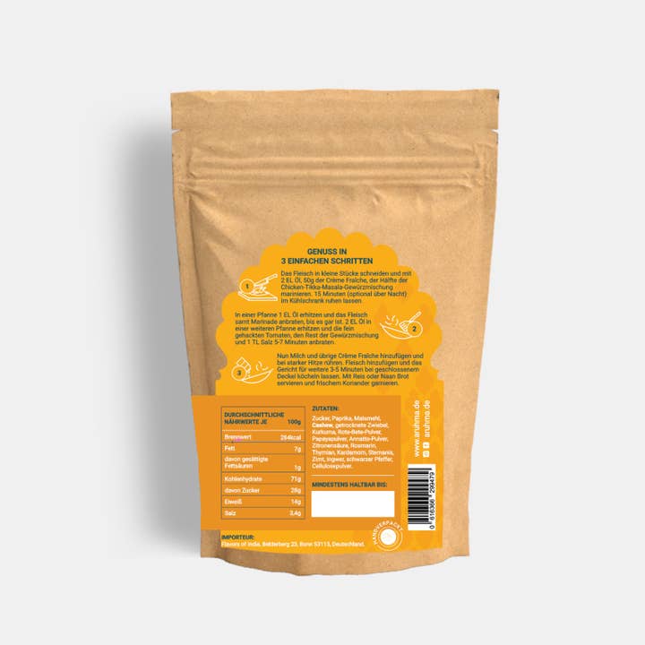 Aruhma - Flavors of India - Wholesale Dried Spice Mix - Chicken Tikka Masala2