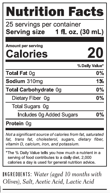 Jack Rudy Cocktail Co. - Wholesale Cocktail Mix/Syrup - Case of Olive Brine - 750mL1