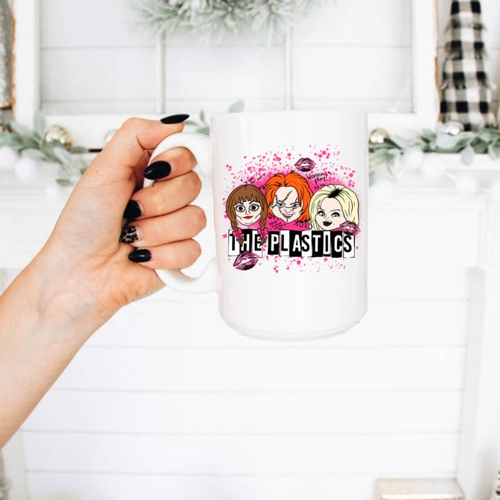 Boho Sips - Wholesale Coffee mug - 15 oz Mug, Mean Girls, Scary Movies, Chucky, Coffee Cup