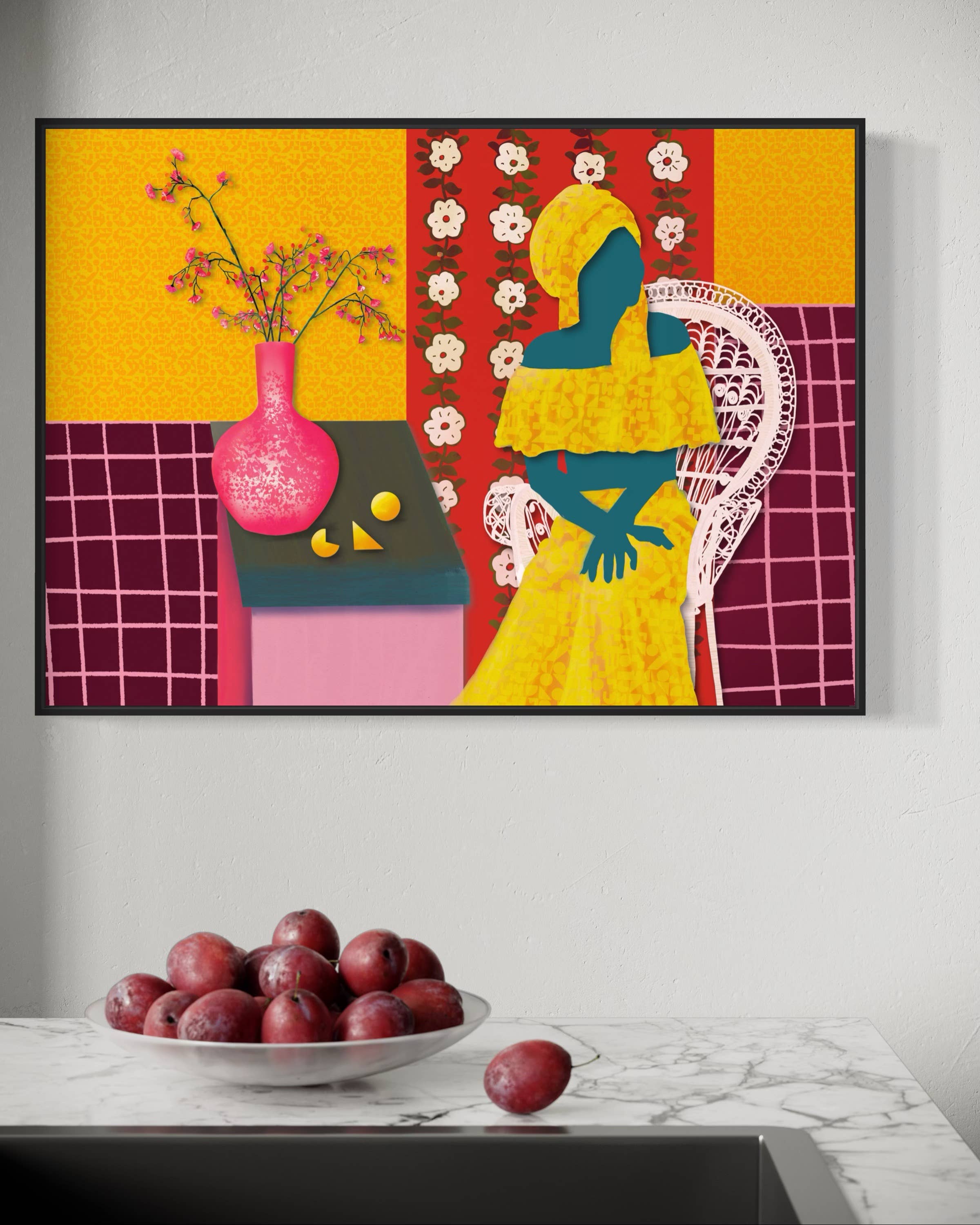 Studio Angelart - Wholesale Art Print - Woman in Yellow Dress – Luxury Edition Art Print1