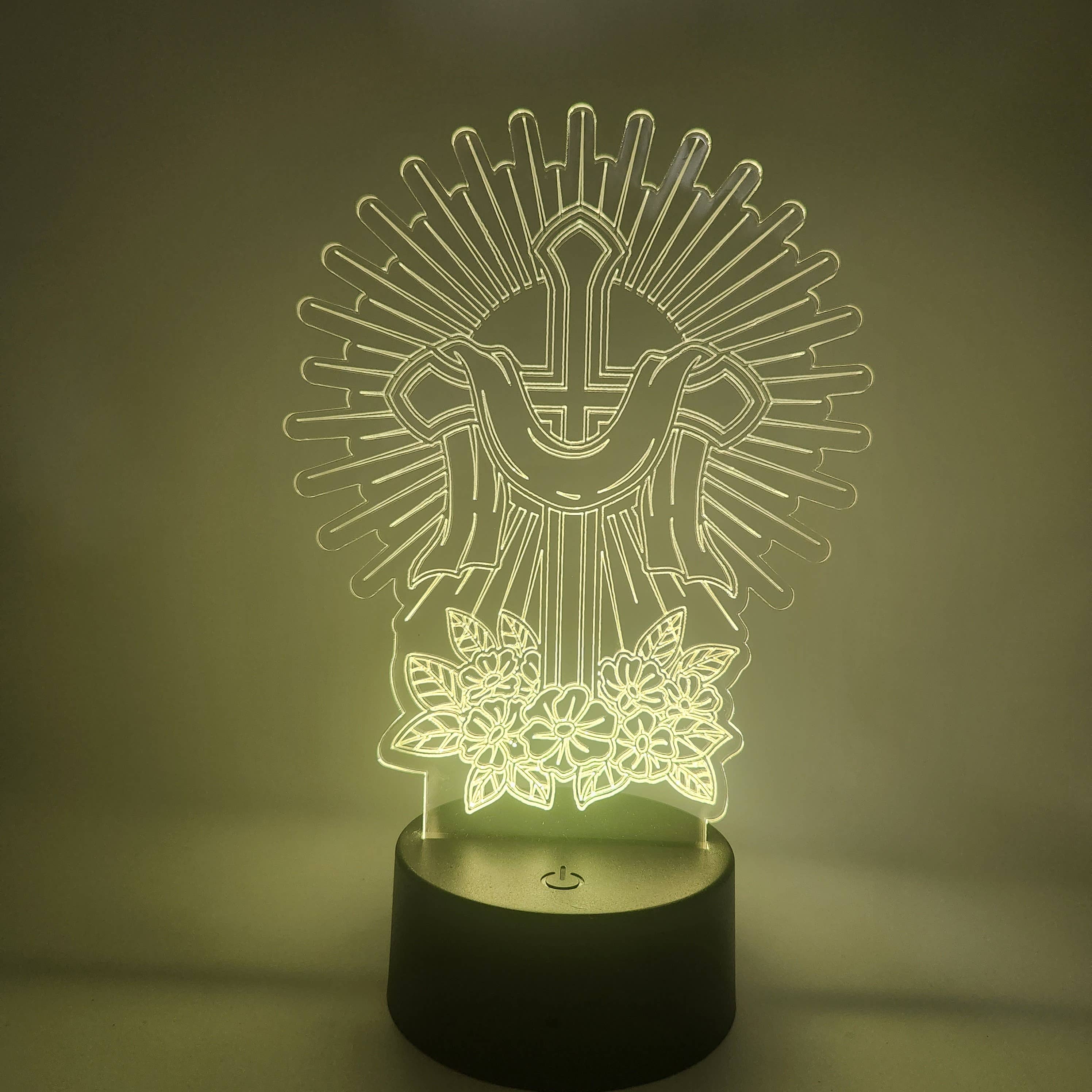 The 308 Collective - Venta al por mayor Lámparas decorativas/de escritorio - Luz LED de cruz cristiana | Regalos religiosos | Lámpara católica0